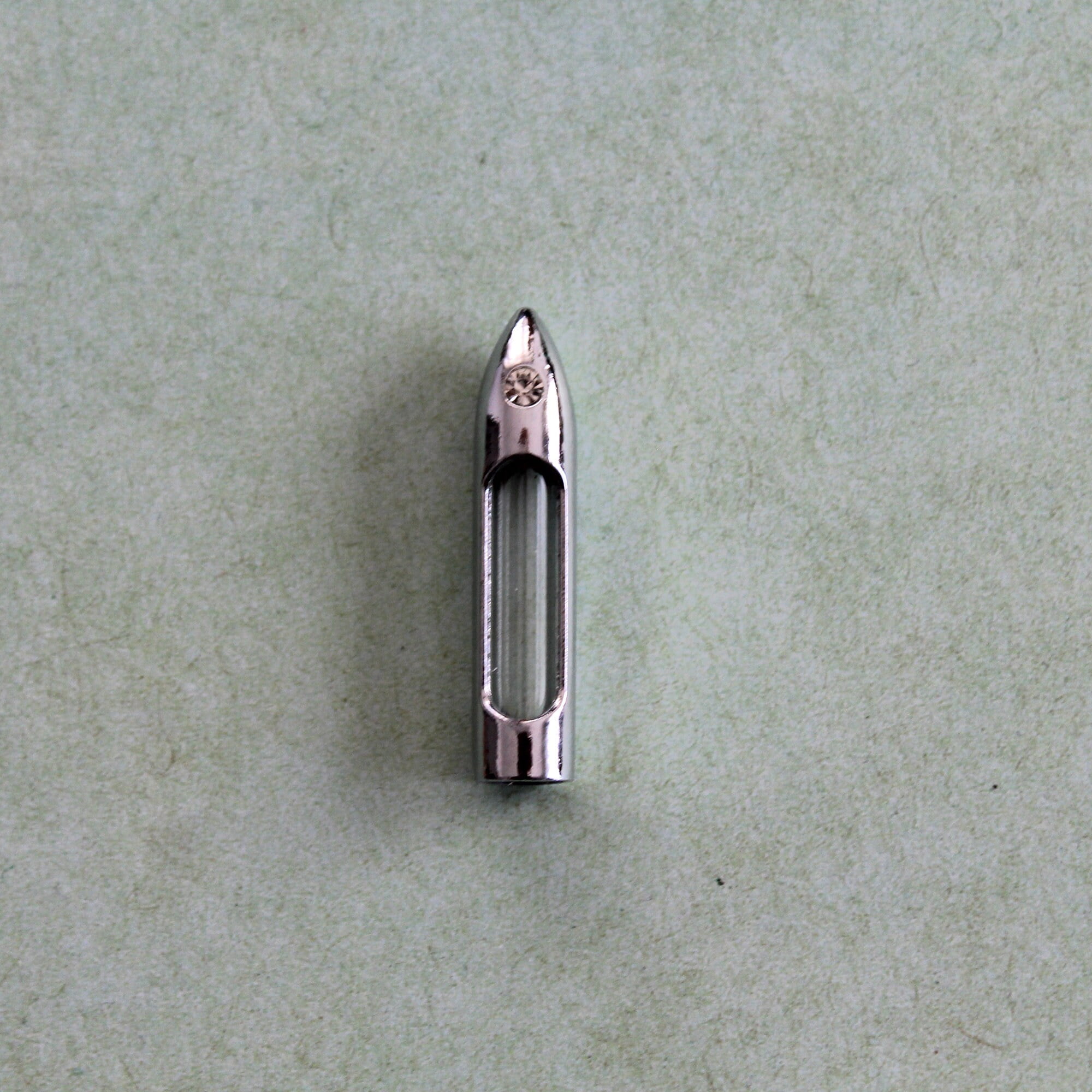 Copper Bullet Pendant & Holy Water Bottle Necklace, Made in the Holy