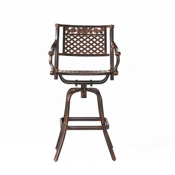 Copper Cast Aluminum Barstool
