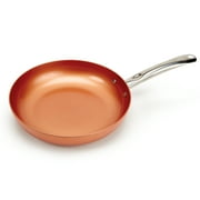 Open Box Copper Chef 10 Round Fry Pan with Glass Lid