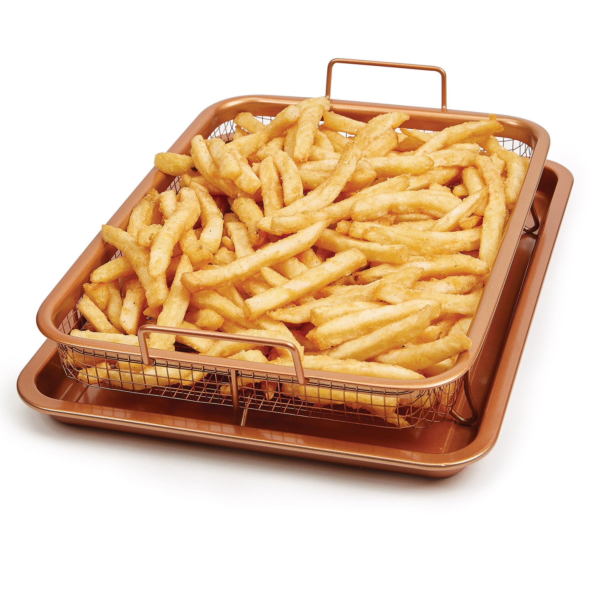 12-inch Round Copper Crisper Tray, 2-Piece Set – Chef Pomodoro