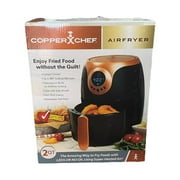 Copper Chef 2 Quart Power AirFryer (Black and Rose Gold)