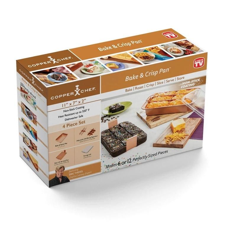 Copper chef bake top & crisp pan