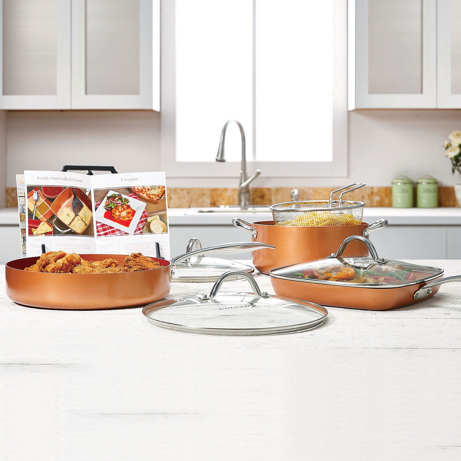 Ergo Chef Pro Series 8pc Smart Pans Cookware Set