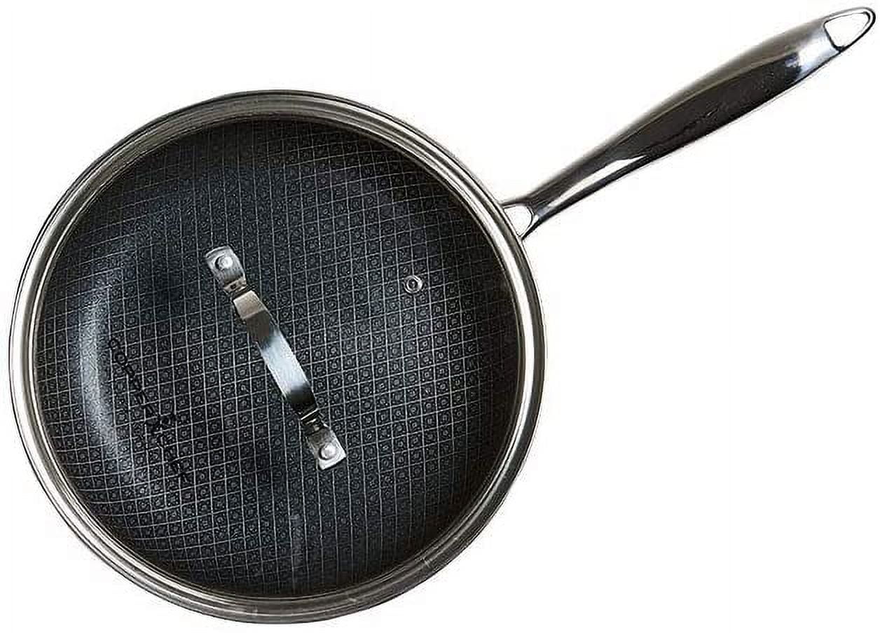 DELARLO Whole body Tri-Ply Stainless Steel 6inch Hybrid Small Frying Pan,  Oven safe induction skillet (Detachable Handle)