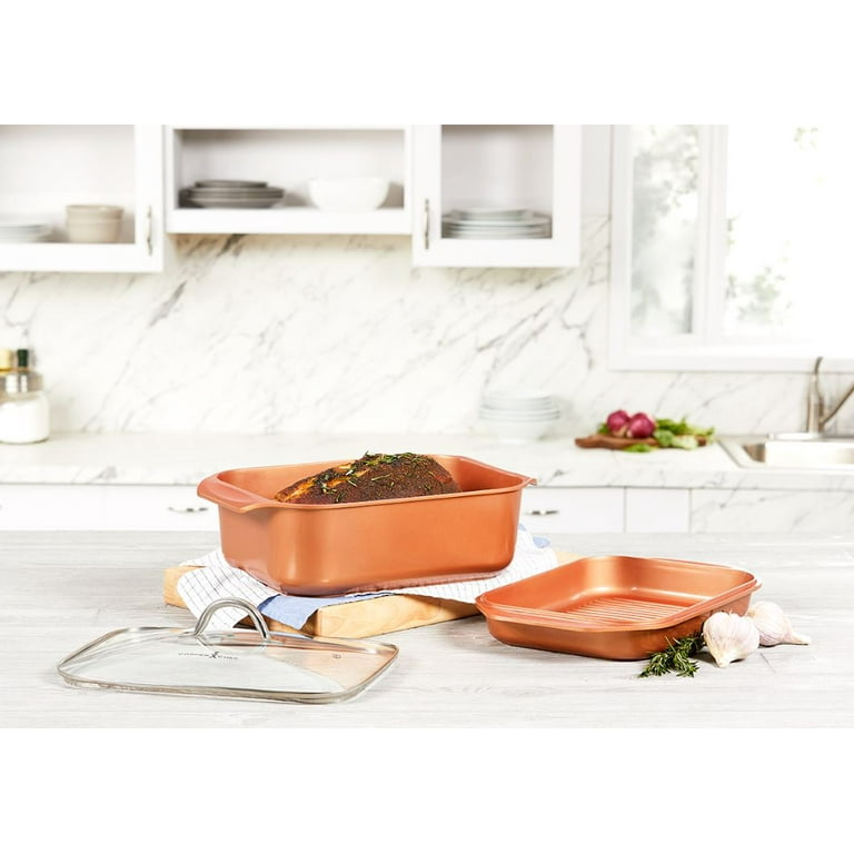Copper Chef Wonder Cooker Cookware Set 3 Piece Walmart