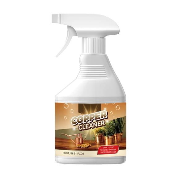 Copper Cleaner and Polish, Tarnish, Oxidation and Stain Removal Solution, for Copper Cookware, Decor and Metal Surfaces, 500ml