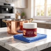 Copper Cleaning Polish Paste, Metal Tarnish Remover Kit with Soft Towel for Brass and Copper Care