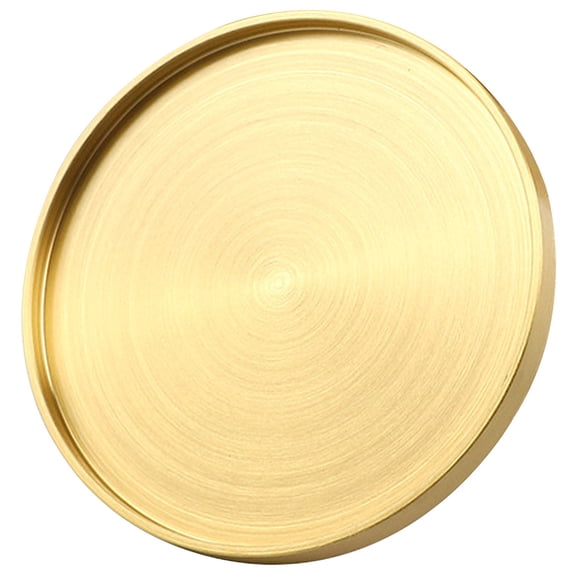 Golden Copper Coaster for Decor Simple and Creative Design Suitable for Teacup or Wine Glass 3.5 x