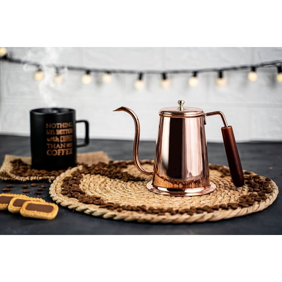 Copper Coffee & Tea Serving Pot | Handmade Solid Copper Coffee Pot | Handmade Copper Kitchen Utensil