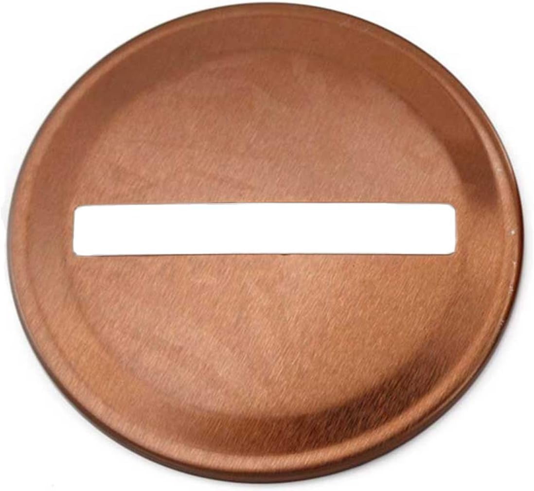 Copper Coin Slot Bank Lid Inserts For Mason, , Canning Jars (10 Pack, Regular Mouth)