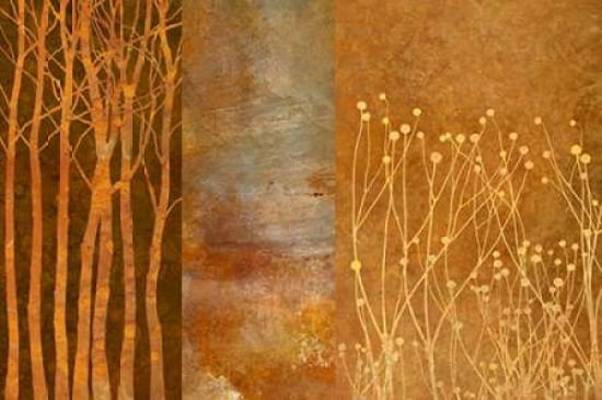Copper Collage Canvas Art - Cora Niele (12 x 18)