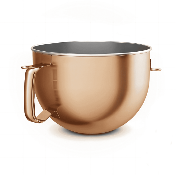 Copper Color Stainless Steel 6 Quart Mixing Bowl for Kitchen Aid Professional Bowl Lift Stand Mixer, Heavy Duty Extra Mixer Bowl fits KP26, KB26, Dishwasher Safe