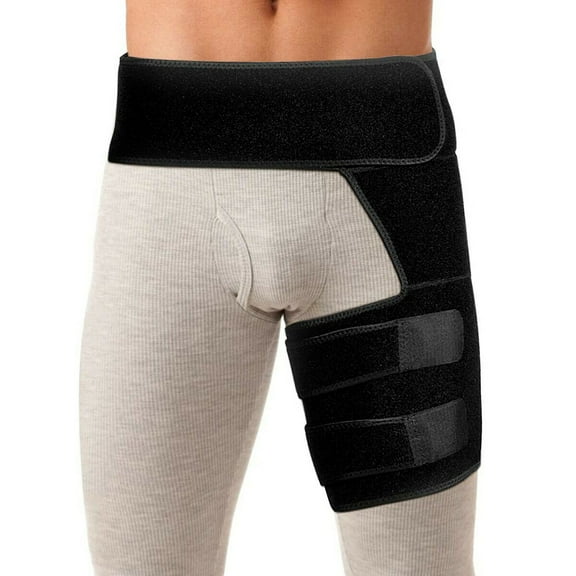 Copper Compression Brace Groin Thigh Sleeve Hip Support Wrap for Sciatic Nerve