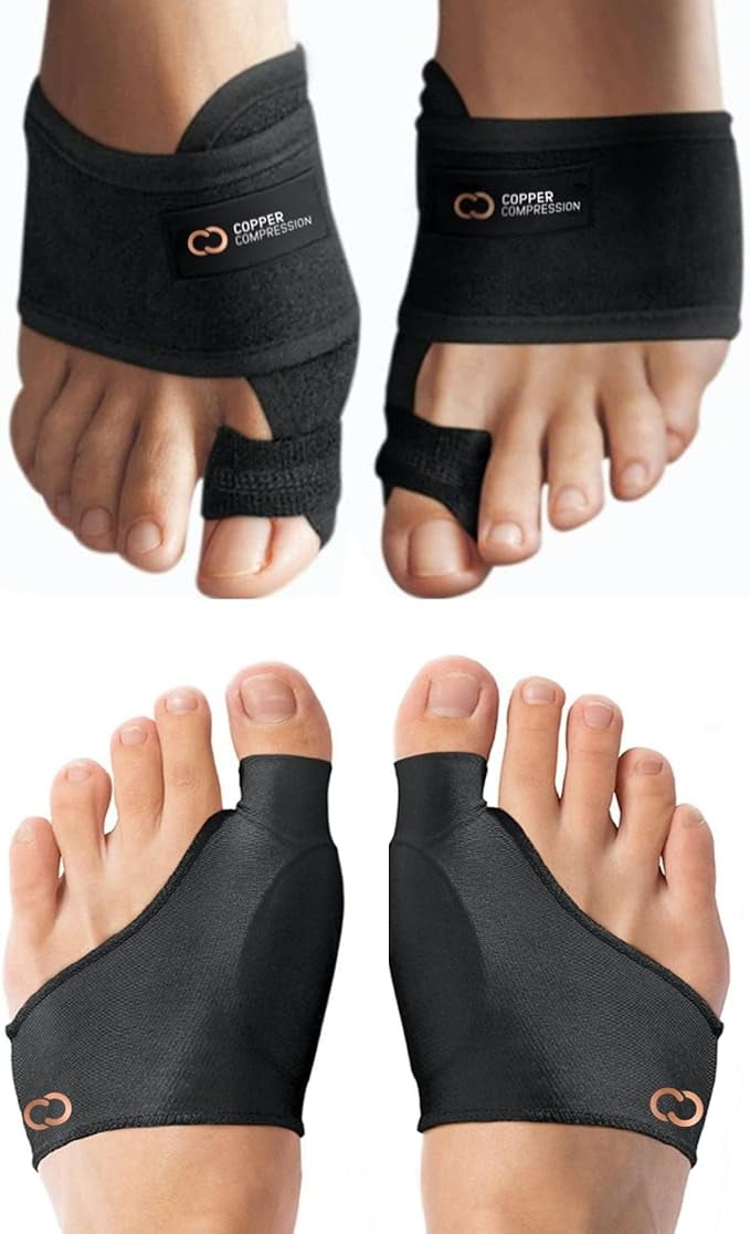 Copper Compression Bunion Corrector & Bunion Relief Kit. 1 Pair of