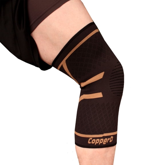 Copper Compression Knee Sleeve - Black/Copper - Small/Med - 10 Units