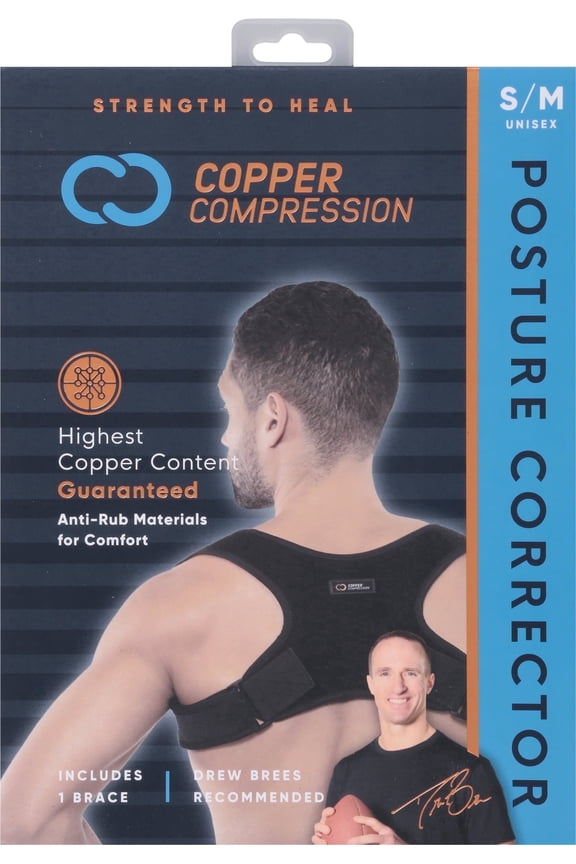 Posture Corrector Lightweight Breathable Flexible Brace, S-M