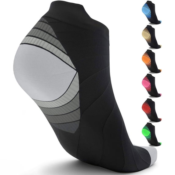 Copper Compression Running Socks For Men & Women-3/6Pairs-Circulation best for Athletic,Ankle Support Travel& Medical