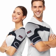 Copper Compression Shoulder Brace, Rotator Cuff Support Brace for AC Joint Paint Relief, Arm Stability, Tendonitis, Shoulder Sleeves for Men and Women, Adjustable Straps Fits Left and Right Arm
