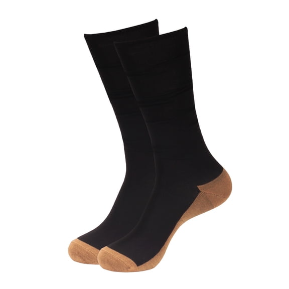 Copper Compression Socks - Black - Large/XLarge - 10 Pair