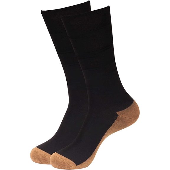 Copper Compression Socks - Black - Small/Medium - 10 Pair