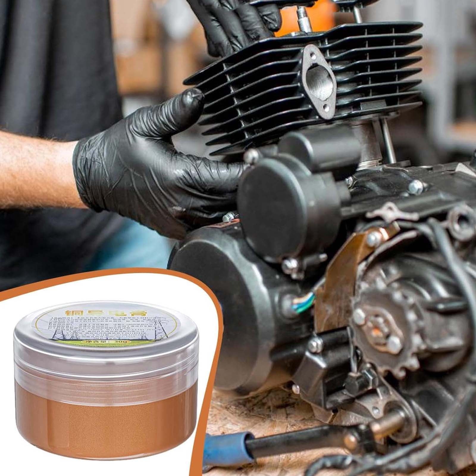 Copper Conductive Grease | 30g High-Temp Conductive Paste for Automotive Wiring & Electrical Connections | -40C to 1000C Resistance | Oxidation & Wear Protection for Battery Terminals
