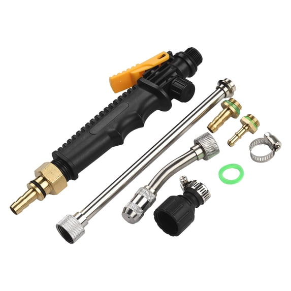 Copper Connector Adjustable Mist Or Straight Spray 1/4 & 3/8 Brass Barb Sprayer Wand With Lockable Switch Handle
