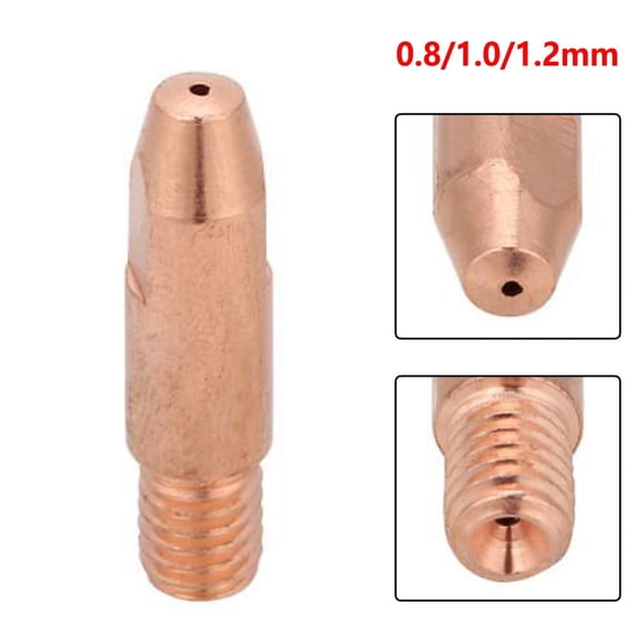 Copper Contact Tip M6 For 24Kd Mig/Mag Welding Torch 0.8/1.0/1.2Mm 1.0Mm YIWEI