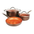 thumbnail image 1 of Copper Cookware Set 5-Piece Luxury Ceramic Induction Non-Stick, 1 of 1