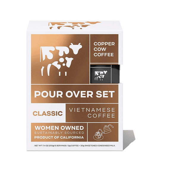 Copper Cow Coffee Classic Vietnamese Coffee, 5 pk [Pack of 6]