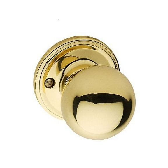 Copper Creek BK2090PB Ball Dummy Door Knob, Polished Brass