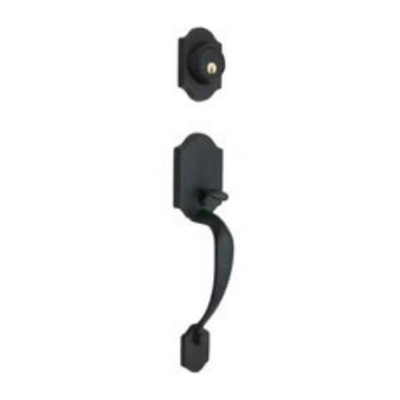 Copper Creek Hardware HZ2610BC Heritage Handleset, Black