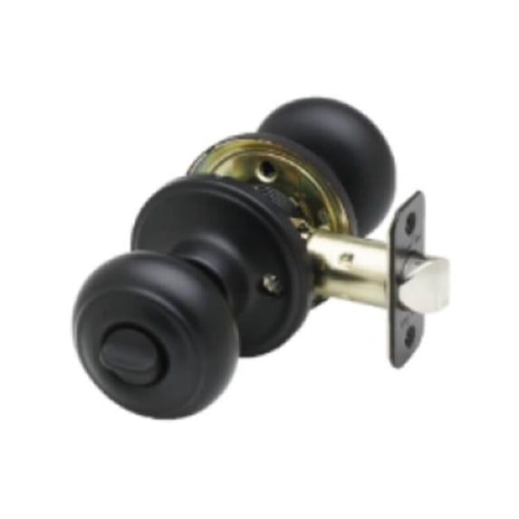 Copper Creek Hardware CK2030BC Colonial Privacy Knob, Black