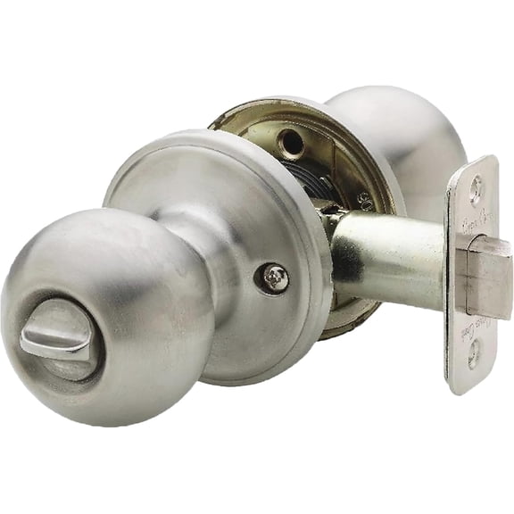 Copper Creek BK2030SS Ball Privacy Door Knob, Satin Stainless