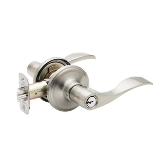 Copper Creek WL2230 Colonial Privacy Door Lever Set with Waverlie Lever