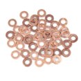 thumbnail image 1 of Copper Crush Washer Flat Sealing Gasket Ring Spacer for Car 6 x 12 x 1.5mm 50pcs, 1 of 3