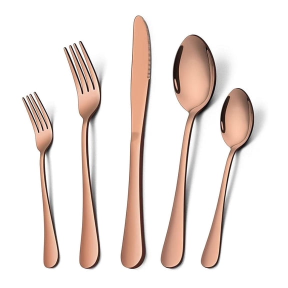 Copper Cutlery  Set - 4 place settings
