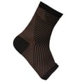 thumbnail image 1 of Copper D - Compression Ankle Sleeve - Rayon From Bamboo - Comfort Support For Every Day Uses - Dark Copper - Large/Extra Large - 1 Pair, 1 of 5