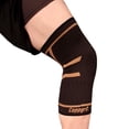 thumbnail image 1 of Copper D Knee Compression Sleeve - Rayon from Bamboo - Knee Support Brace - L/XL - Black Copper - 1 Pack, 1 of 5