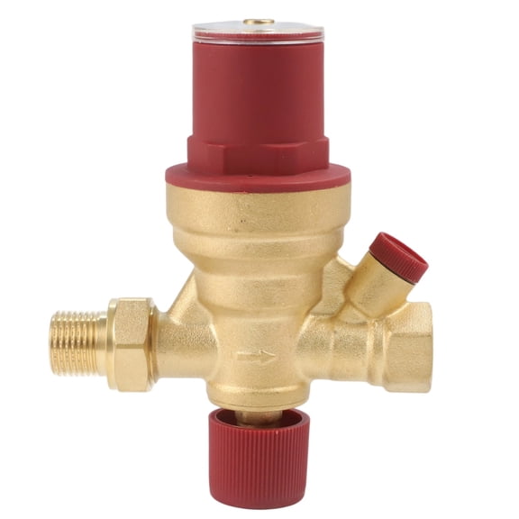 Copper DN15 1/2 Inch Automatic Water Pressure Reducer Valve With Built-in Filter System Brass Adjustable Water Pressure Regulator For Home Plumbing Supply Line