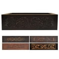 thumbnail image 1 of Copper Design CFS-33229-D3-MA Copper Farmhouse Kitchen Sink with Design, Matte - Medium - 9 x 22 x 33 in., 1 of 6