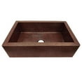 thumbnail image 1 of Copper Design CFS-3622-DB Copper Farmhouse Kitchen Sink, Dark Brown - Large - 9 x 22 x 36 in., 1 of 9