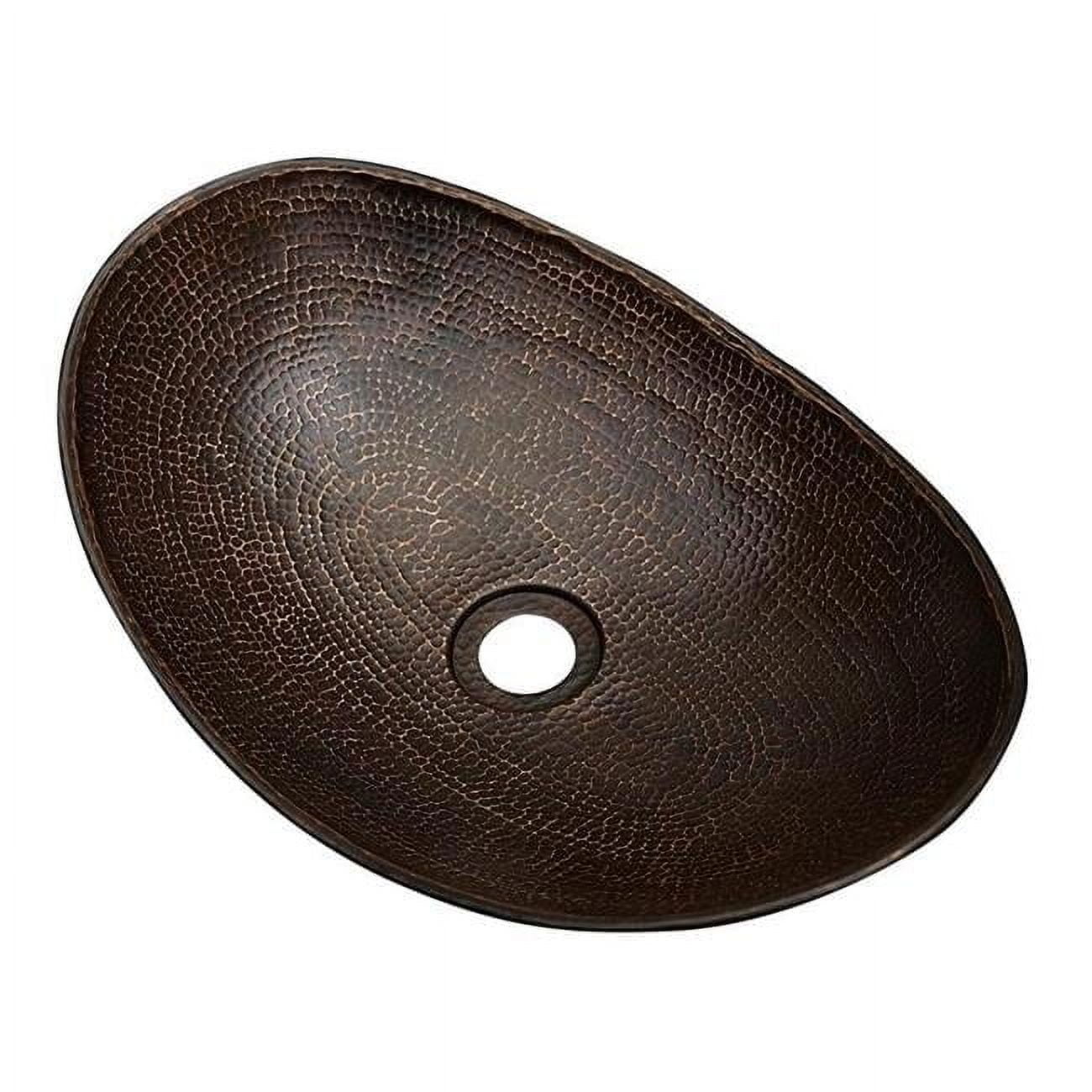 Copper Design COVS-CA-18-BR Copper Oval Vessel Sink, Bright - Canoa ...