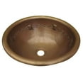 thumbnail image 1 of Copper Design CRS-BW-17-RL-MA Copper Round Bath Sink, Matte - Barbwire Design, 1 of 5