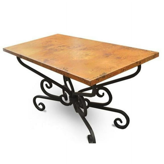 Copper Design CSTT-72-BR Copper Square Table Top, Bright - Large - 1.5 x 72 x 72 in.