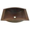 thumbnail image 1 of Copper Design CVS-EC-20-DB Copper Vessel Sink, Dark Brown - Eclipse Design - 5.5 x 13.5 x 20 in., 1 of 6