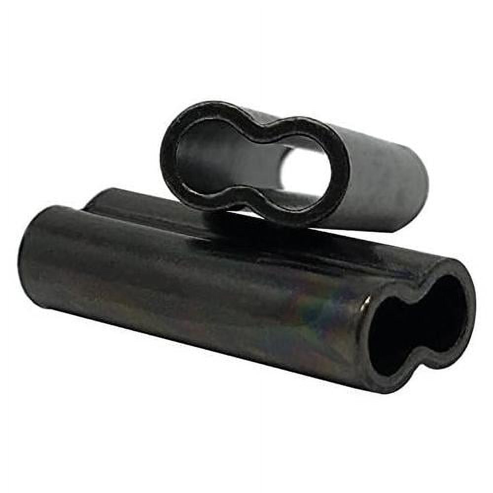 Copper Double Barrel Crimp Sleeves For Monofilament Fishing Leader Line