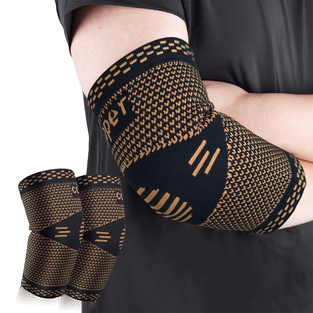 Copper Elbow Brace for Joint Pain Relief Elbow Compression Sleeve