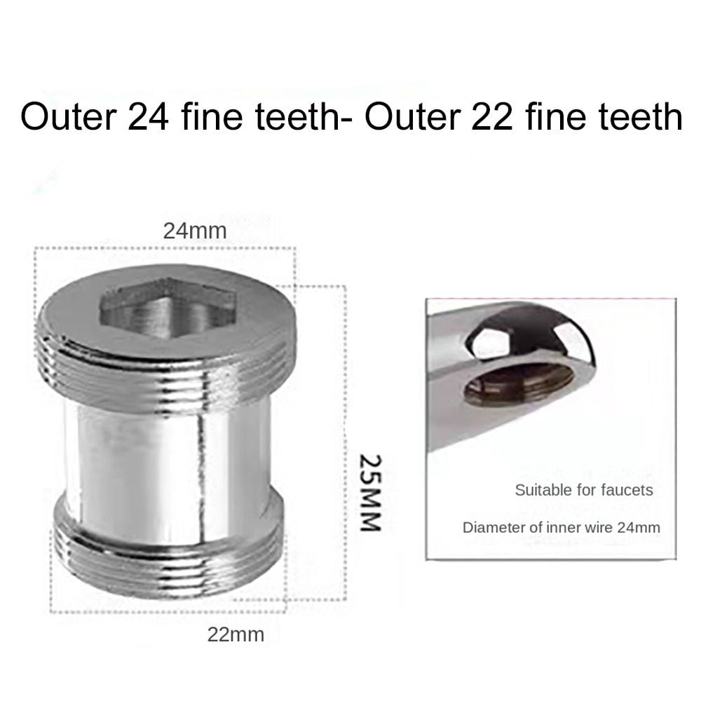 Copper Faucet Adapter Set External Wire FemaleMale Faucet Water Filter