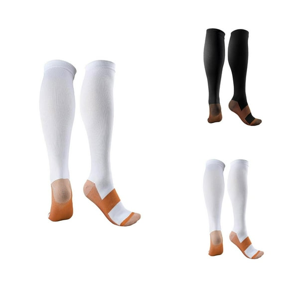 Copper Fiber Sports Compression Socks for Women â High Elastic Support with Breathable Mesh, Anti- Fit for Recovery, Running, and Gym Training, Ideal for Long Hour Standing