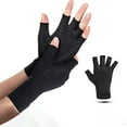 thumbnail image 1 of Copper Fiber Wrist Support Gloves With Silicone Slip Designs Half Finger For Outdoor Cycling And Wrist Protection, 1 of 6